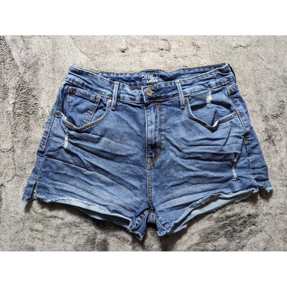 Denizen By Levi's Cut Off Jean Shorts Men's Size 10 Medium Wash